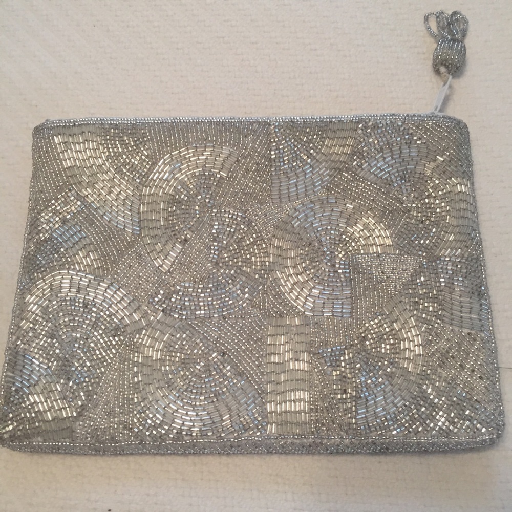 NWOT Beautiful Beaded Bag  8” by 6”